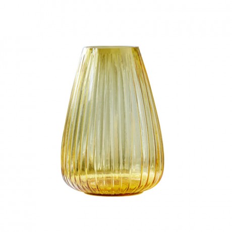 Bitz Bitz Kusintha - Glas amber Vase h: 22 cm Bitz Kusintha - Стеклянная ваза из янтаря, высота: 22 см