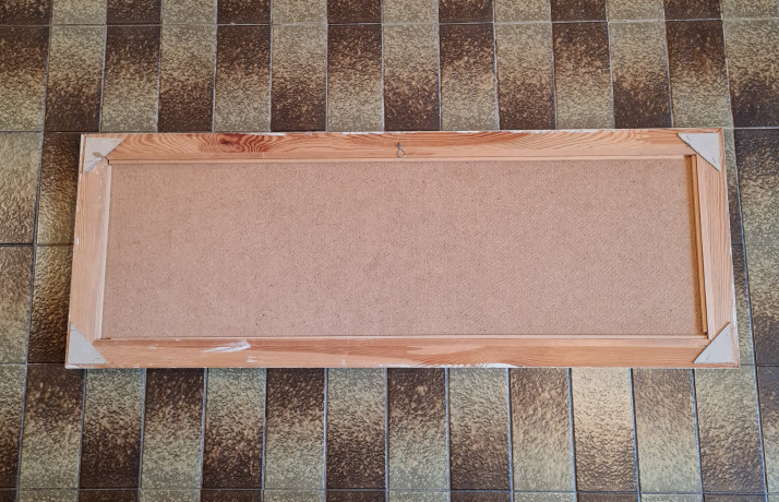 Картина винтажная Raz "Парусники", масло, деревянная рама, 110 x 70 см, Германия, 1960-70гг.