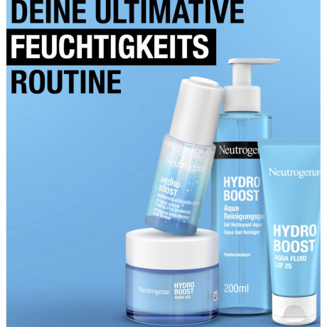 Neutrogena Hydro Boost Aqua Reinigungsgel, 200 ml, Neutrogena Hydro Boost Aqua Очищающий гель с гиалуроновой кислотой и глицерином, 200 мл