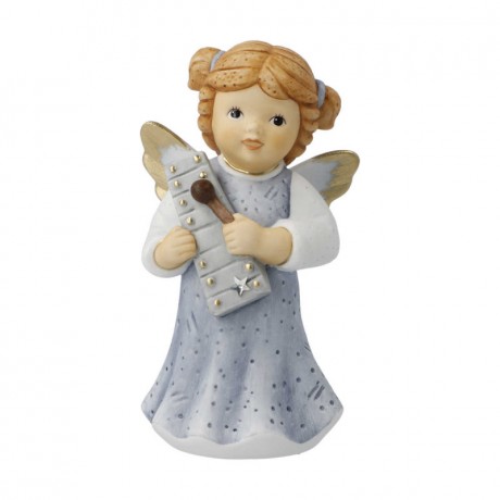 Goebel Goebel Nina & Marco - Winterengelchen Xylophon Spiel - mit Swarovski Stern h: 10,5 cm Goebel Nina & Marco - Игра на ксилофоне Winter angel - со звездой Swarovski, высота: 10,5 см