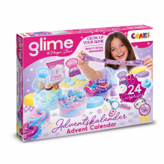 CRAZE GLIME Adventskalender, CRAZE детский адвент-календарь со слаймами, топпингами и фигурками, 24 сюрприза