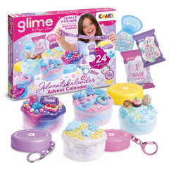 CRAZE GLIME Adventskalender, CRAZE детский адвент-календарь со слаймами, топпингами и фигурками, 24 сюрприза