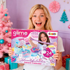 CRAZE GLIME Adventskalender, CRAZE детский адвент-календарь со слаймами, топпингами и фигурками, 24 сюрприза