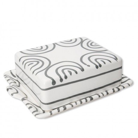 Gmundner Keramik Gmundner Keramik Graugeflammt Butterdose 250 g Масленка Gmundner керамическая серая с пламенем 250 г