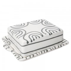 Gmundner Keramik Gmundner Keramik Graugeflammt Butterdose 250 g Масленка Gmundner керамическая серая с пламенем 250 г