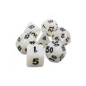 dice4friends 7-tlg. RPG Wurfelset: Pearl White 7 шт. Набор игральных костей RPG: жемчужно-белый