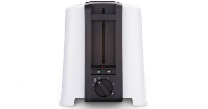 Cloer Cloer Full Size Toaster 3531  weiss/schwarz, 900 Watt, fur 2 XXL-Toastscheiben  weiss/schwarz Тостер Cloer Full Size 3531 белый/черный, 900 Вт, на 2 тоста размера XXL