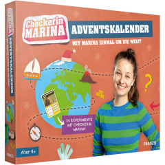 FRANZIS Checkerin Marina Adventskalender 2026, FRANZIS Checkerin Marina детский научный адвент-календарь 2026 с опытами о море, навигации и животных, 24 задания