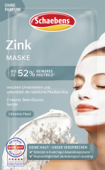 Schaebens Zink Maske 2 x 5 ml, Маска для проблемной кожи с цинком и бета-глюканом, 2 × 5 мл