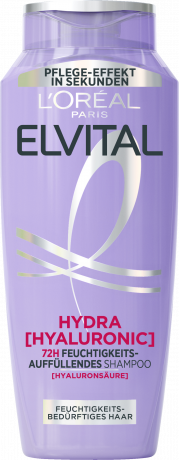 L'Oreal Paris Elvital Hydra Hyaluronic 72H Feuchtigkeits-Auffuellendes Shampoo, 300 ml, Увлажняющий шампунь с гиалуроновой кислотой для обезвоженных волос, увлажнение до 72 часов, 300 мл