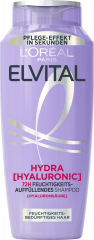 L'Oreal Paris Elvital Hydra Hyaluronic 72H Feuchtigkeits-Auffuellendes Shampoo, 300 ml, Увлажняющий шампунь с гиалуроновой кислотой для обезвоженных волос, увлажнение до 72 часов, 300 мл