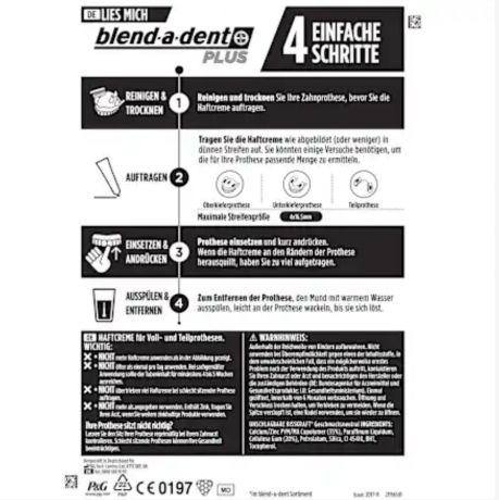 blend-a-dent Контактный крем	 Plus Duo мощность , 40 г