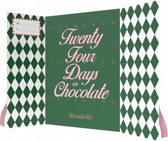 Barebells Adventskalender 2026 Twenty Four Days of Chocolate, Адвент-календарь Barebells Twenty Four Days of Chocolate 2026, 24 протеиновых батончика, 1265 г