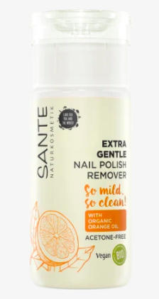 Sante Nagellackentferner Extra Gentle Nail Polish Remover, Санте Жидкость для бережного снятия лака без ацетона, с натуральным маслом апельсина 100 мл