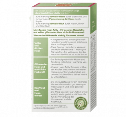 Merz Spezial Dragees Haar-Activ 134 St, 90,5 g, Драже для роста волос, 134шт