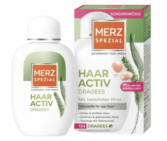 Merz Spezial Dragees Haar-Activ 134 St, 90,5 g, Драже для роста волос, 134шт