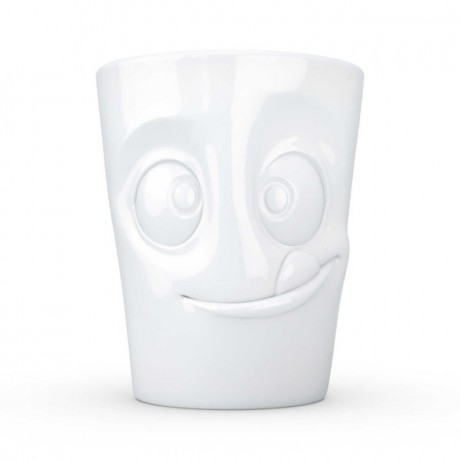 Fiftyeight Products TV Tassen Henkeltasse weiss lecker 0,35 L Чашка TV чашка с ручкой белая деликатесная 0,35 л