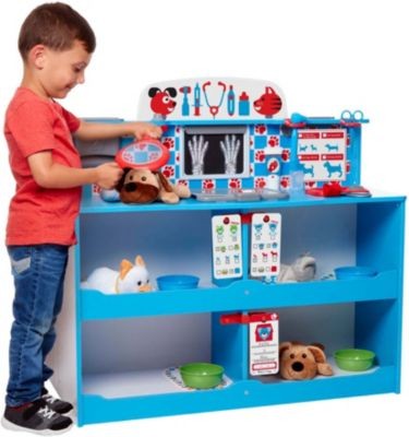 Melissa Doug Haustier Tierarzt Spielcenter Holz Игровой центр Pet Vet Wood
