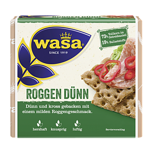 Wasa Хрустящие хлебцы ржаные тонкие 205г