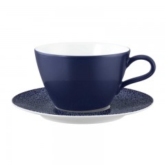 Seltmann Weiden Seltmann Weiden Life Molecule Denim Blue Milchkaffeeobertasse 0,37 L Seltmann Weiden Life Molecule Denim Чашка для кофе с молоком Blue 0,37 л