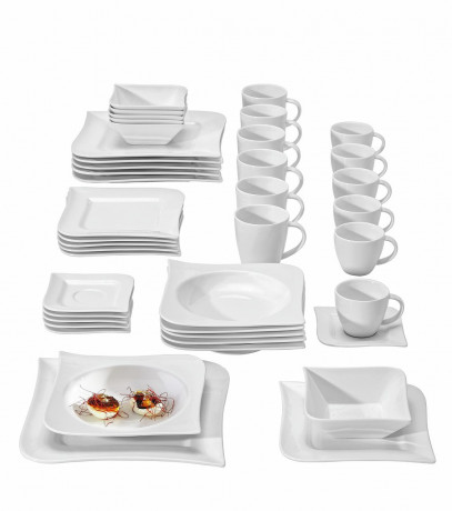 Ritzenhoff & Breker Ritzenhoff & Breker Kombiservice Melodie 42-tlg. Weiss Комбинированный сервиз Ritzenhoff &amp; Breker Мелодия, 42 предмета.