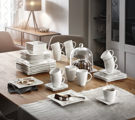 Ritzenhoff & Breker Ritzenhoff & Breker Kombiservice Melodie 42-tlg. Weiss Комбинированный сервиз Ritzenhoff &amp; Breker Мелодия, 42 предмета.