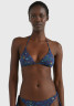 Tommy Hilfiger TRIANGLE RP PRINT Bikini top wuw/wlw floral navy ПРИНТ TRIANGLE RP Верх бикини wuw/wlw цветочный темно-синий
