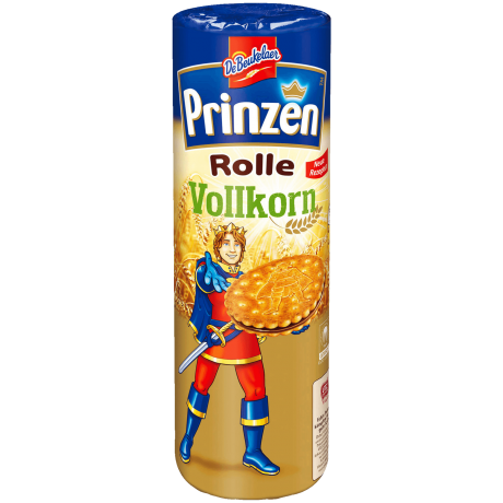 De Beukelaer Prinzenrolle Vollkorn Сэндвич Печенье Принц с какао-кремовой начинкой из цельнозерновой муки 352г