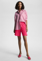 Tommy Hilfiger LOGO TERRY Shorts bright cerise pink шорты с ЛОГОТИПОМ ярко-вишнево-розовый
