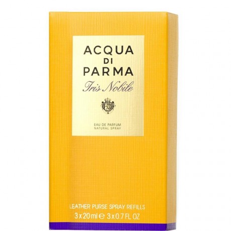 Acqua di Parma (Аква ди Парма) Iris Nobile (Нобиле) Leather Purse Spray Спрей Refill, 3 x 20 мл