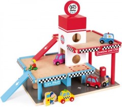 Janod Tankstelle\/ Garage (Holz) Заправка/гараж (деревянный)