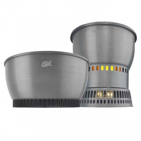 Esbit Esbit Gaskocher Esbit Aluminium Kochset mit Spiritusbrenner Газовая плита Esbit Алюминиевый кухонный набор Esbit со спиртовой горелкой