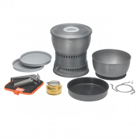 Esbit Esbit Gaskocher Esbit Aluminium Kochset mit Spiritusbrenner Газовая плита Esbit Алюминиевый кухонный набор Esbit со спиртовой горелкой