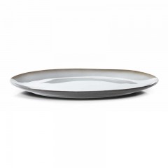 Bitz Bitz Gastro grey / cream Platte oval 45x34 cm Bitz Gastro серый/кремовый Блюдо овальное 45x34 см