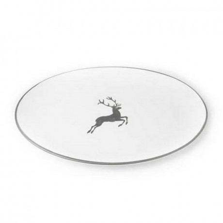 Gmundner Keramik Gmundner Keramik Grauer Hirsch Platte oval 28x21x2,3 cm Gmundner керамическая тарелка серый олень овал 28x21x2,3 см