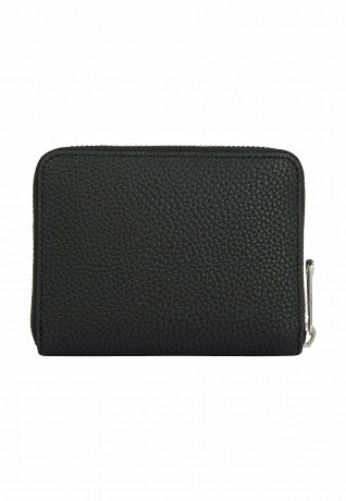 Tommy Hilfiger MEDIUM PEBBLE GRAIN MONOGRAM  Wallet black СРЕДНЯЯ ГАЛКА МОНОГРАММА Бумажник черный