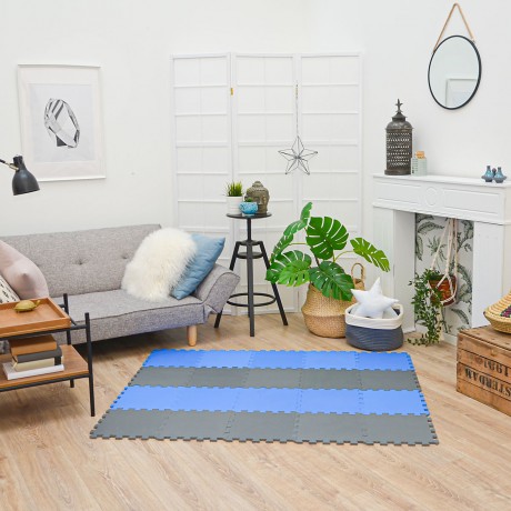 LittleTom Puzzlematte Uni Grau Dunkelblau 20 Teile Коврик-пазл Uni Grey Dark Blue 20 деталей