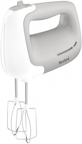 Tefal Tefal Handmixer HT450B Prep'Mix, 450 W, 5 Geschwindigkeiten, 2 Schneebesen und 2 Knethaken aus Edelstahl  Ручной миксер Tefal HT450B Prep'Mix, 450 Вт, 5 скоростей, 2 венчика и 2 насадки для теста из нержавеющей стали