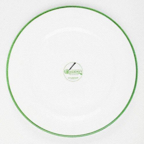 Gmundner Keramik Gmundner Keramik Gruner Rand Speiseteller Gourmet 27 cm Gmundner Керамическая тарелка Gourmet с зеленым ободком 27 см