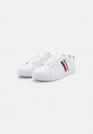 Tommy Hilfiger ESSENTIAL WEBBING CUPSOLE Trainers white ESSENTIAL WEBBING CUPSOLE — Кроссовки белый