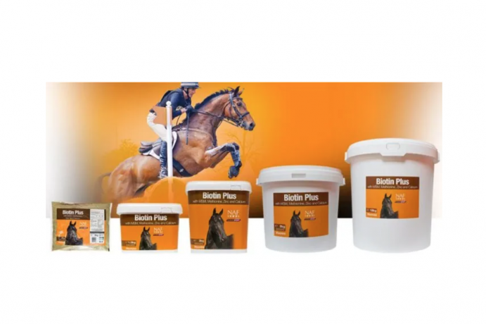 NAF Biotin Plus 2kg, Кормовая добавка для лошадей и пони (Великобритания), 2 кг, порошок, для копыт, шерсти и кожи, биотин, MSM, метионин, цинк, кальций