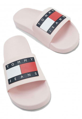 Tommy Hilfiger ESSENTIAL Pool slides rosa ESSENTIAL Горки для бассейна розовый