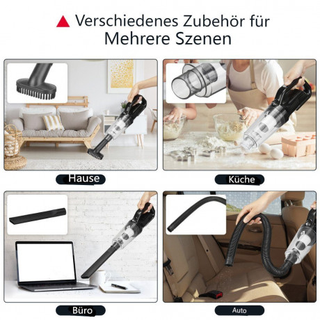 Andeman Andeman Akku-Handstaubsauger, 120W Wirless Handsauger 8000Pa Fur Auto Hause Беспроводной ручной пылесос Andeman, беспроводной ручной пылесос мощностью 120 Вт, 8000 Па, для дома в машине