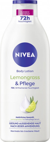NIVEA Body Lotion Lemongrass & Pflege, 400 ml, Нивеа Лосьон для тела, кунжутное масло и аромат лемонграсса, 72ч увлажнение, 400 мл