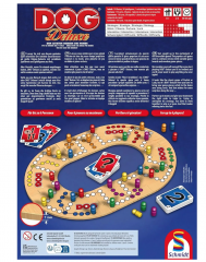 Schmidt Spiele 49274 Dog Deluxe, Настольная игра Дог (Германия) 49274 Dog, подарочное издание с деревянным полем, от 2 до 6 игроков, от 8 лет