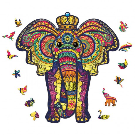 Hocan Holzpuzzle Unregelmassiges dreidimensionales Tierpuzzle Деревянная головоломка Неправильная трехмерная головоломка с животными