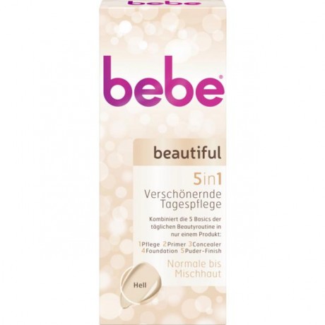 bebe® beautifuss 5in1 verschonernde Tagescreme Дневной крем для лица hell 50 г