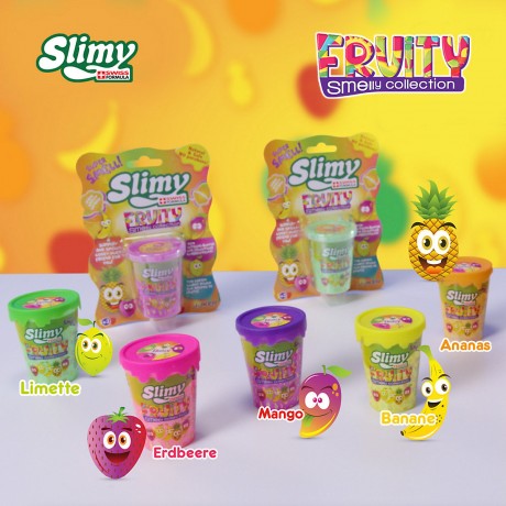 Slimy SLIMY® Fruity Original 80g Spielmasse im Becher SLIMY® Fruity Original 80г игровая масса в стаканчике