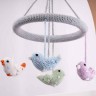 SindiBaba® Baby-Mobile gehakelt mit Rasseln Детский мобиль связанный крючком с погремушками