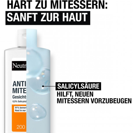 Neutrogena Anti-Mitesser Gesichtswasser, 200 ml, Neutrogena Anti-Mitesser Очищающий тоник с салициловой кислотой против чёрных точек, 200 мл